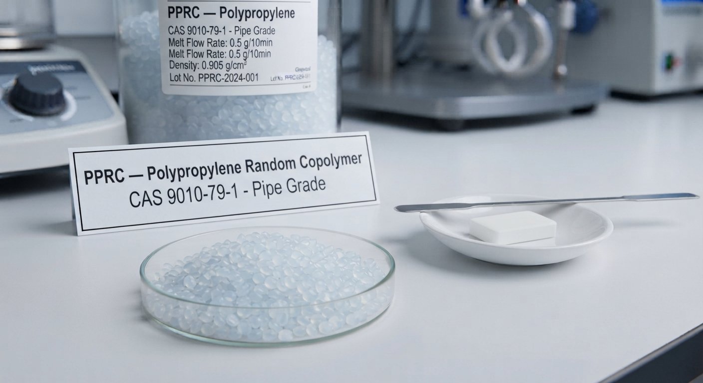 PPRC polymer material sample for pipe and fitting enquiries